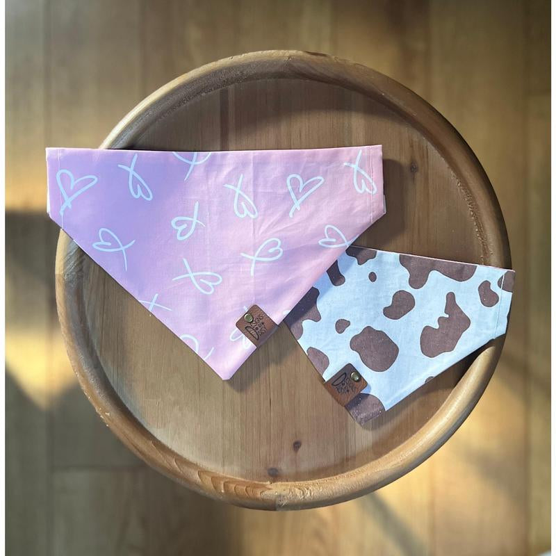 LAST CHANCE / Country Hearts / Reversible / Over-The-Collar / Pet Bandana