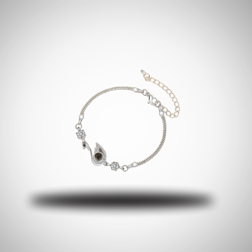 Black Swan Bracelet with Zircon