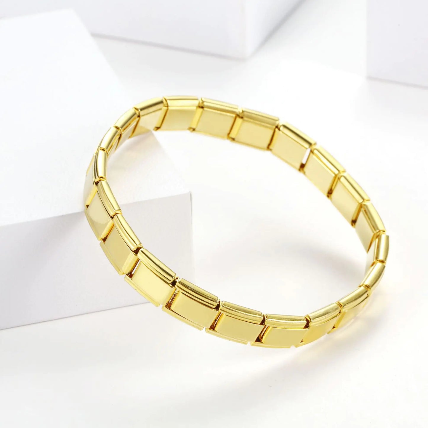 Punk Minimalist Stainless Steel Spring Bracelet