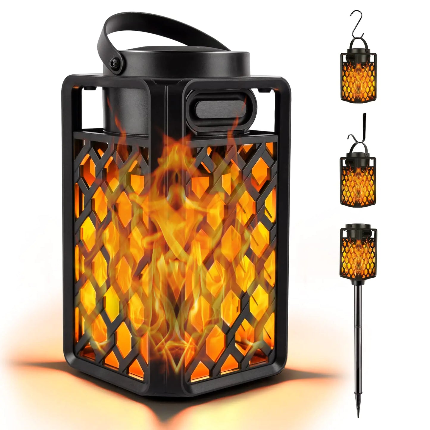 Outdoor Bluetooth Flame Speaker – Waterproof Wireless LED Torch Lantern with Wall Mount, Stake, Hook, 10W Stereo Sound for Camping, Patio & Gifts