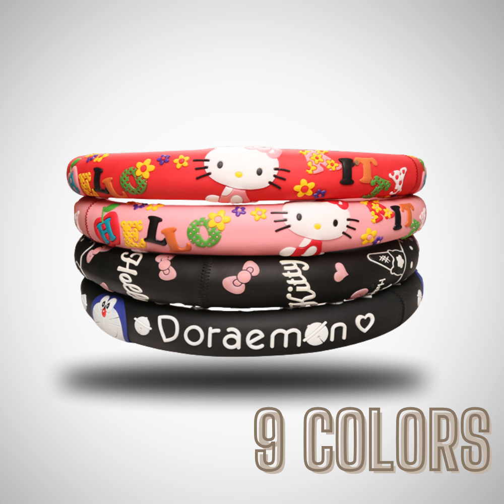 Fashionable Car Steering Wheel Cover - Hello Kitty Design