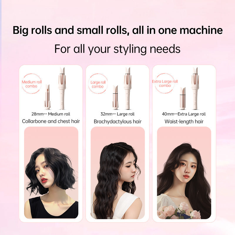 "7-in-1 Multi-Function Automatic Curling Wand – Big Waves, Loose Curls & Fluffy Volume Hair Styler