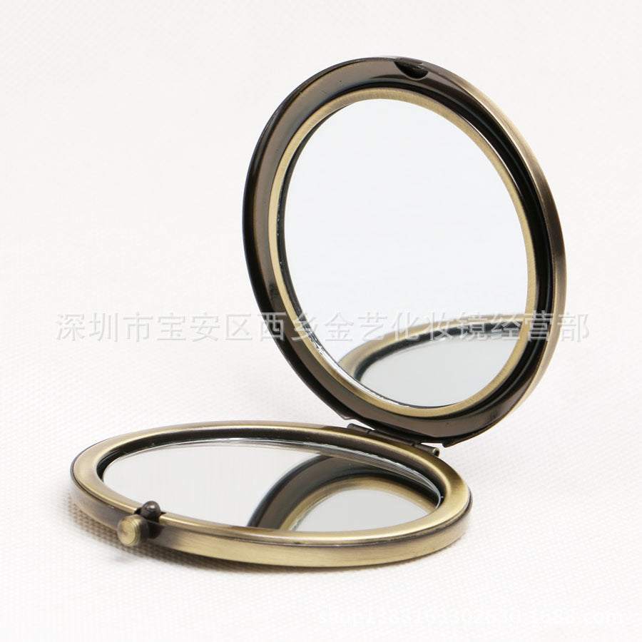 Mini Pocket Cosmetic Compact Mirror Foldable Double Sides Pocket Mirror Girl Beauty Tools