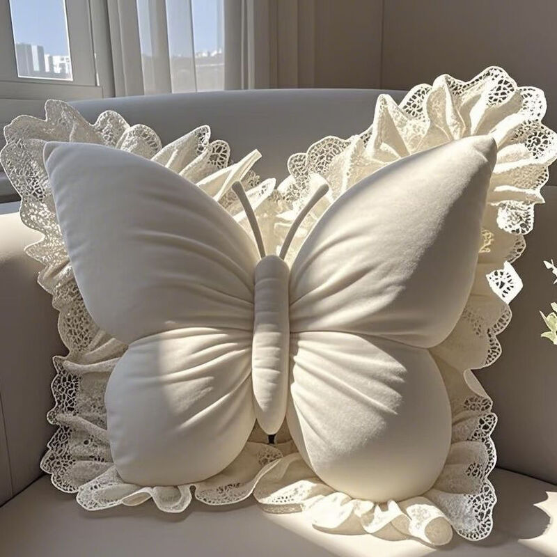 Butterfly Princess Bow Pillow – Elegant Decorative Cushion for Sofa, Bed, Car, Camp, Office.