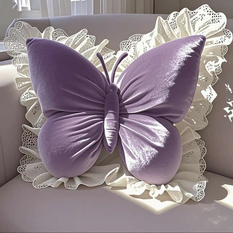 Butterfly Princess Bow Pillow – Elegant Decorative Cushion for Sofa, Bed, Car, Camp, Office.