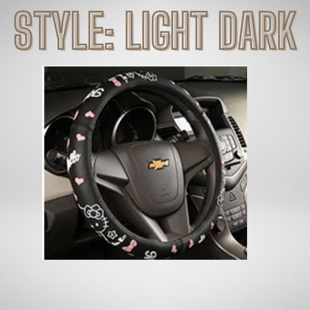 Fashionable Car Steering Wheel Cover - Hello Kitty Design