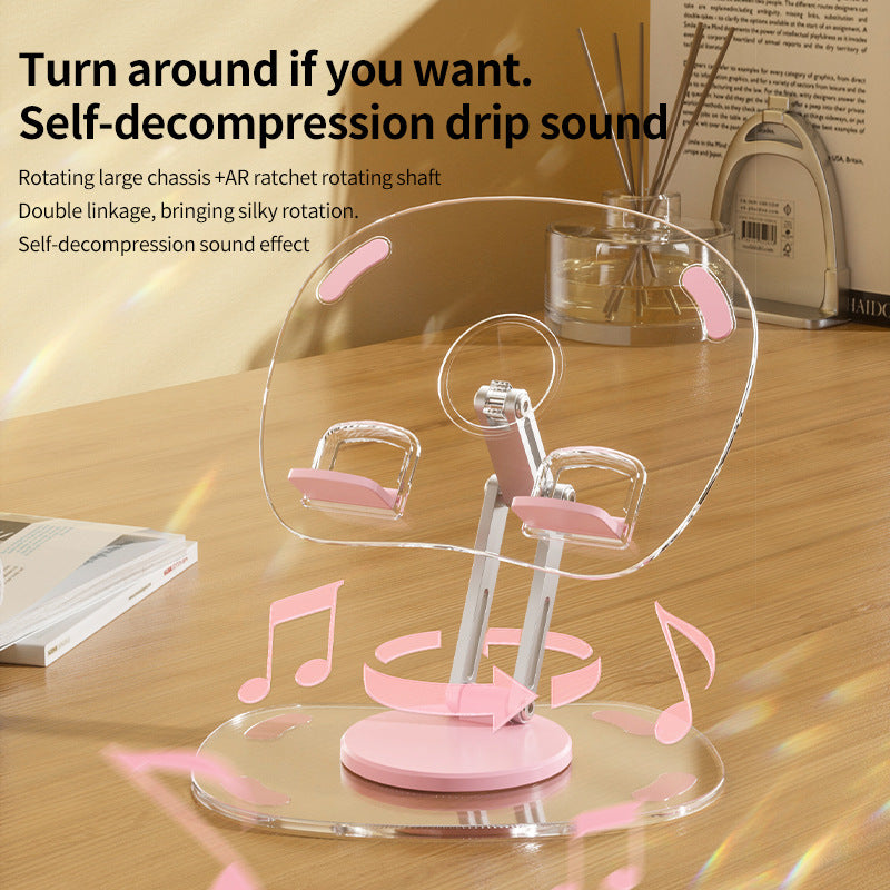 Adjustable 360° Rotating Mobile & Tablet Stand – Multifunctional Desktop Phone Holder for Live Streaming