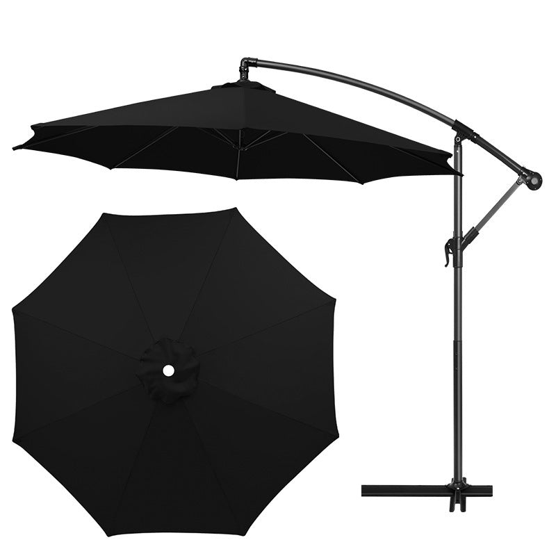 "Outdoor Advertising Sun Umbrella – Circular Roman Garden & Patio Banana Umbrella"