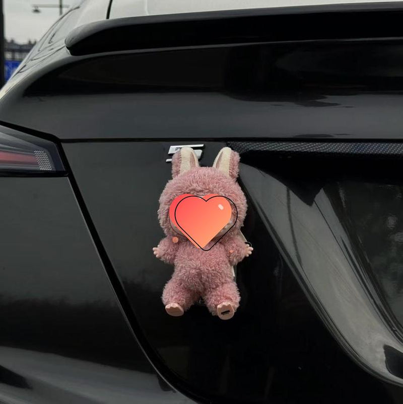 Home Decoration - (Buckle+Doll)Doll Buckle for Labubu - Labubu Car Tail Pendant - Car Exterior Decoration - Firmly Attached