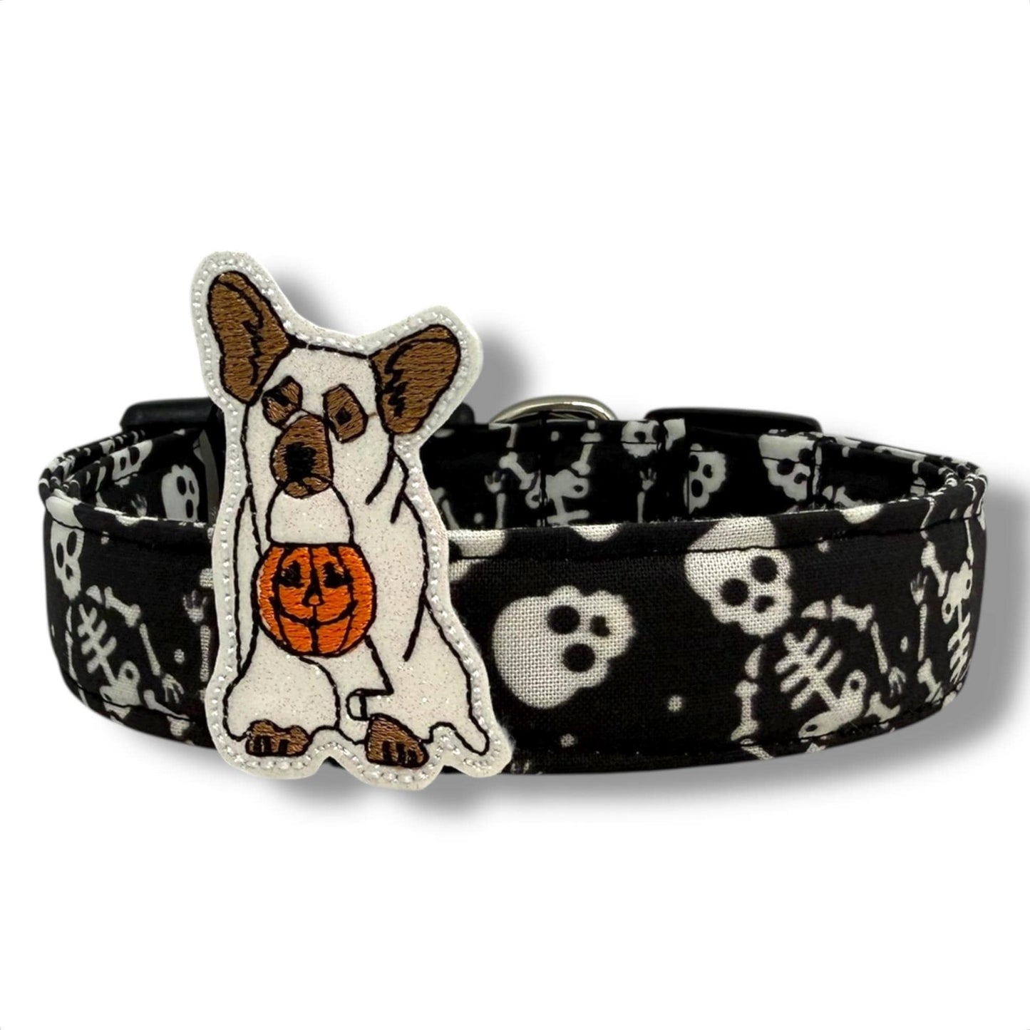 Halloween Dog Collar, Skeleton Dog Collar, Skull Dog Collar, Halloween Skeleton Dog Collar, Collar for Halloween, Halloween Collar