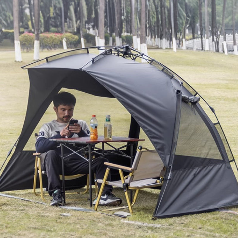 Quick-Set Outdoor Tent for 3-4 People – UV-Resistant Beach, Picnic & Camping Shelter with Sunshade