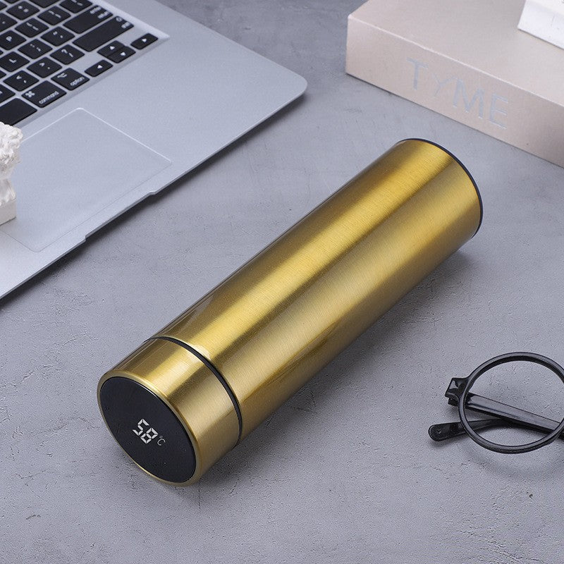 Smart Insulated Stainless Steel Water Cup – Portable Temperature Measurement Mug, Home & Travel Gift, Custom Engraving Available