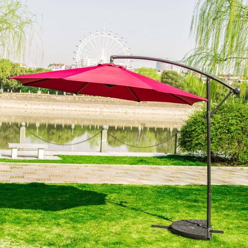 "Outdoor Advertising Sun Umbrella – Circular Roman Garden & Patio Banana Umbrella"