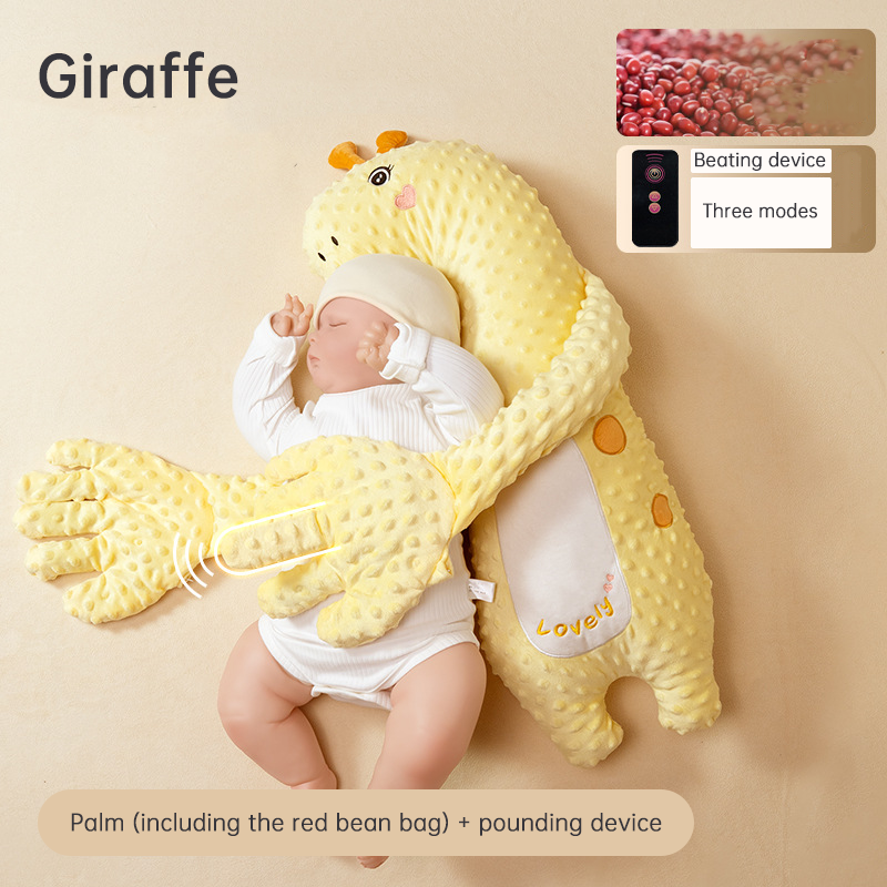 Babycare Soothing Sleep Aid: Anti-Moros Reflex Pillow and Patting Toy