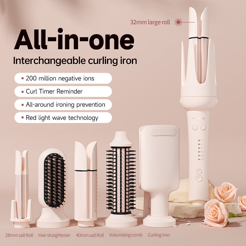 "7-in-1 Multi-Function Automatic Curling Wand – Big Waves, Loose Curls & Fluffy Volume Hair Styler