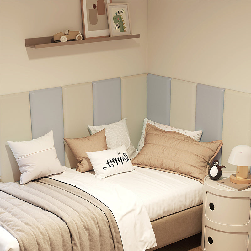 Kids 3D Wall Sticker, Self-Adhesive, Soft leather bag and Anti- collision Wall Bedhead Panels (2-8pcs)