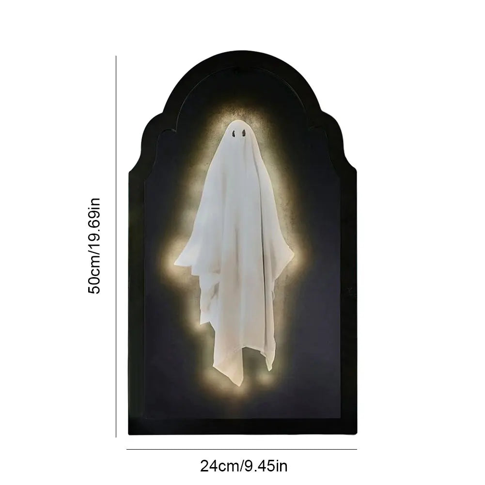 Halloween Ghost Mirror Night Light Cute Halloween Home Accessories Spooky Halloween Hologram Ghost Halloween Decor