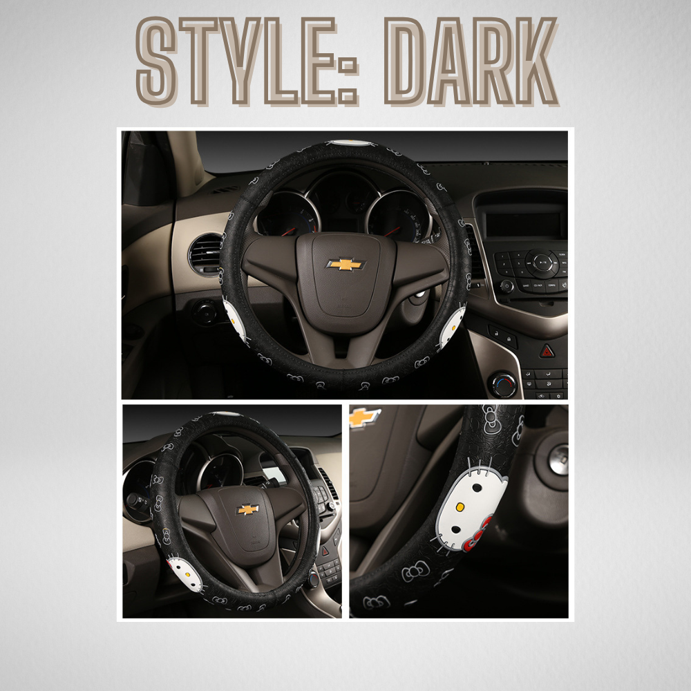 Fashionable Car Steering Wheel Cover - Hello Kitty Design
