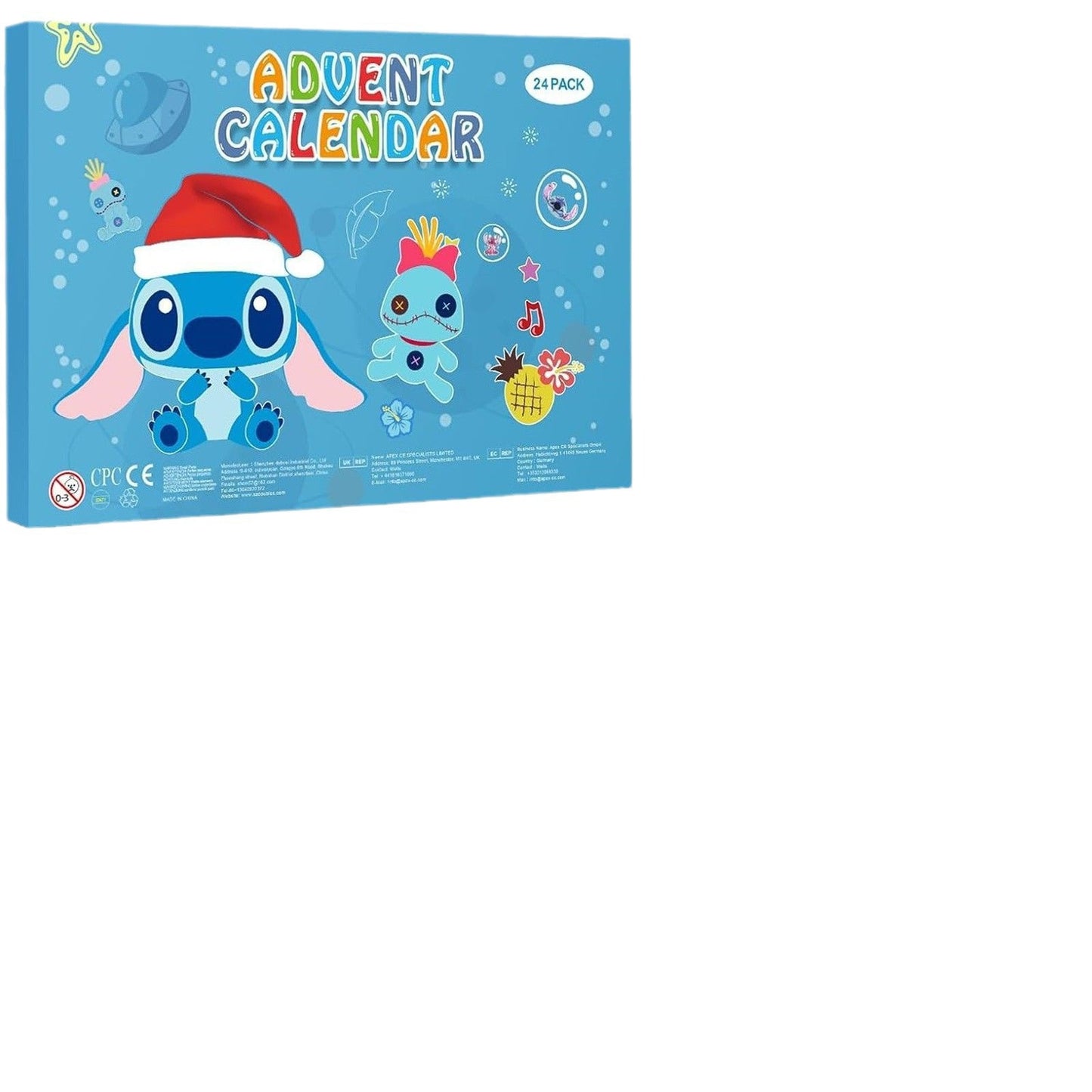 24-Grid Jewelry Gift Box – Stitch-Themed Packaging for Bracelets, Christmas & Halloween Gifts