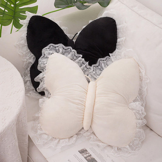 Butterfly Princess Bow Pillow – Elegant Decorative Cushion for Sofa, Bed, Car, Camp, Office.