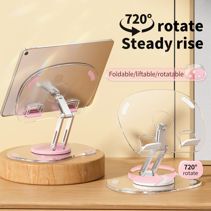 Adjustable 360° Rotating Mobile & Tablet Stand – Multifunctional Desktop Phone Holder for Live Streaming