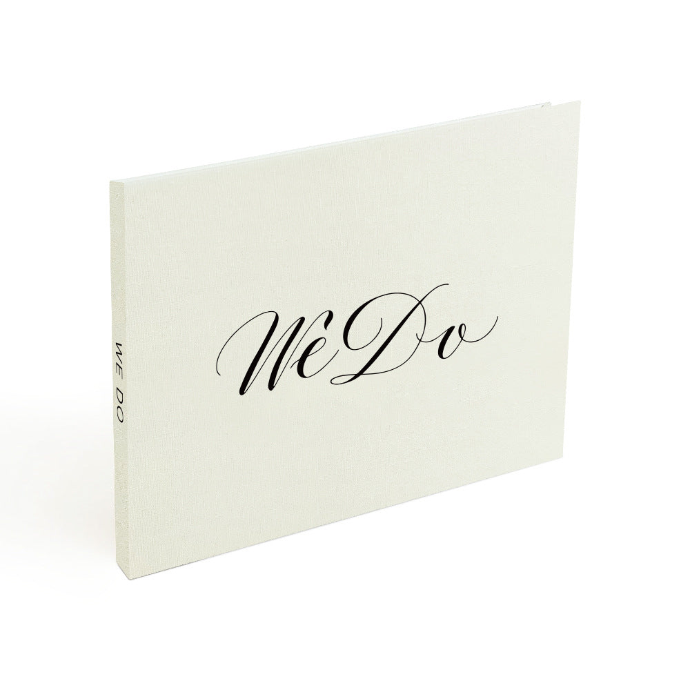 Multi functional commercial wedding video invitation letter linen material video brochure