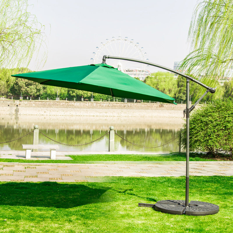 "Outdoor Advertising Sun Umbrella – Circular Roman Garden & Patio Banana Umbrella"