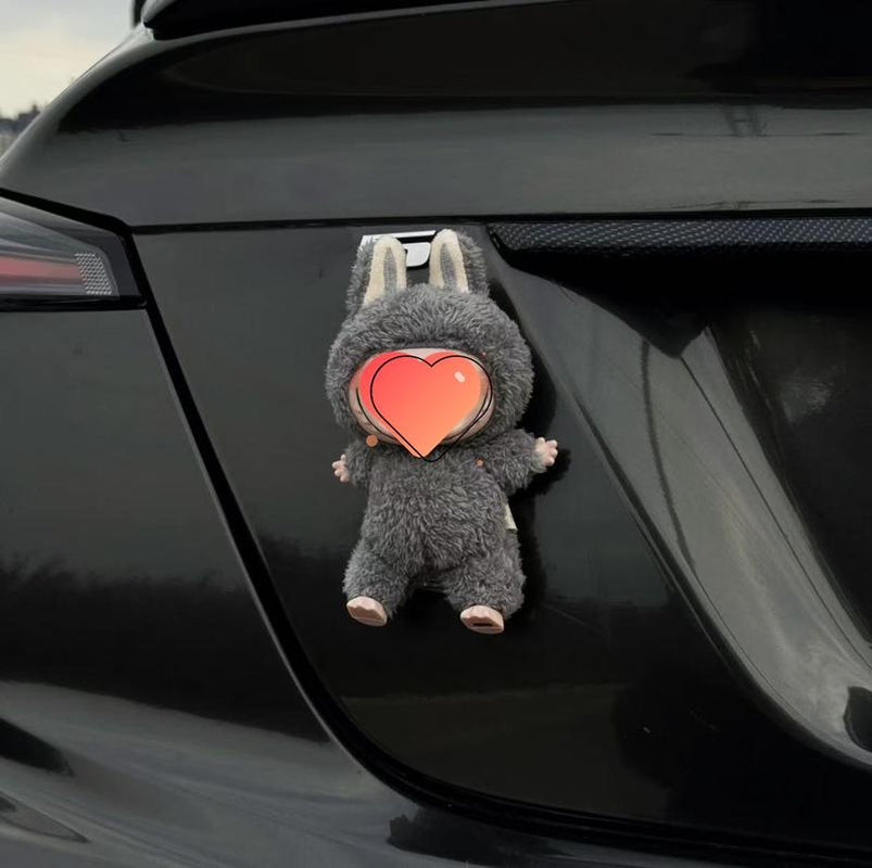 Home Decoration - (Buckle+Doll)Doll Buckle for Labubu - Labubu Car Tail Pendant - Car Exterior Decoration - Firmly Attached