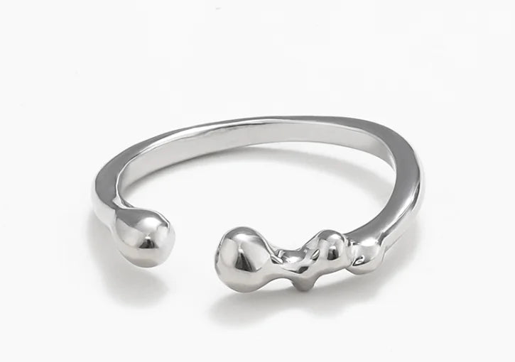 Irregular Metal Unique Ring Design for Women