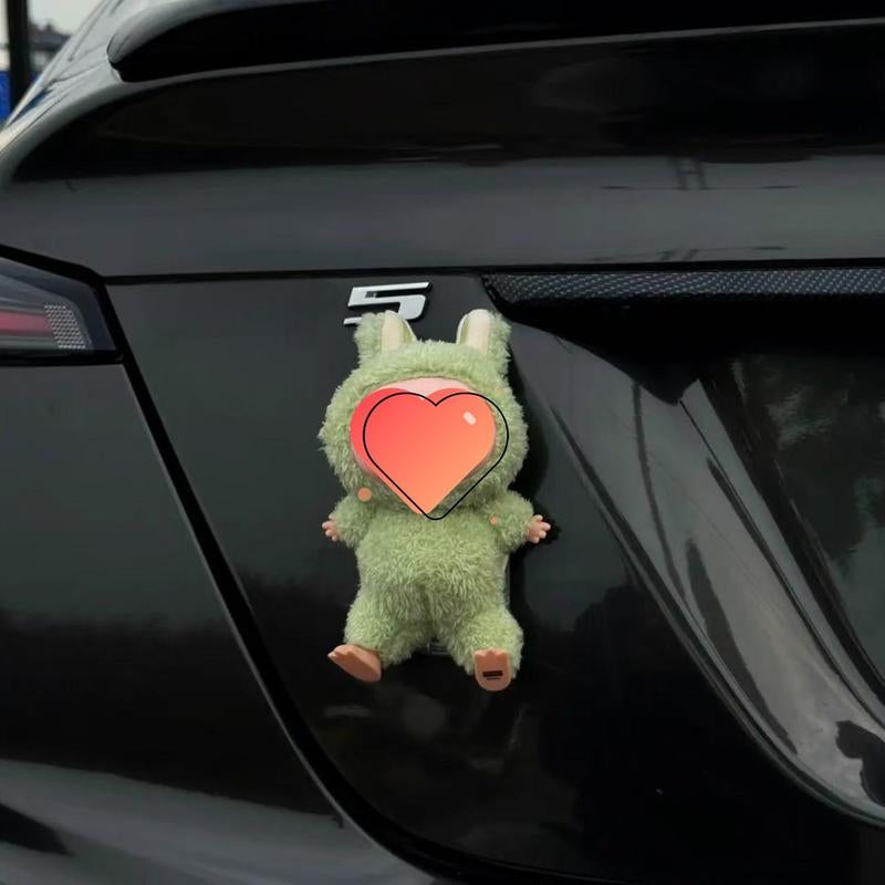 Home Decoration - (Buckle+Doll)Doll Buckle for Labubu - Labubu Car Tail Pendant - Car Exterior Decoration - Firmly Attached