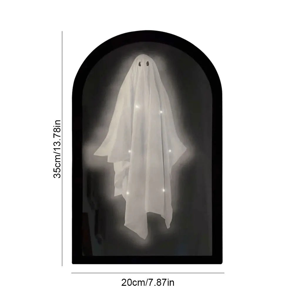 Halloween Ghost Mirror Night Light Cute Halloween Home Accessories Spooky Halloween Hologram Ghost Halloween Decor