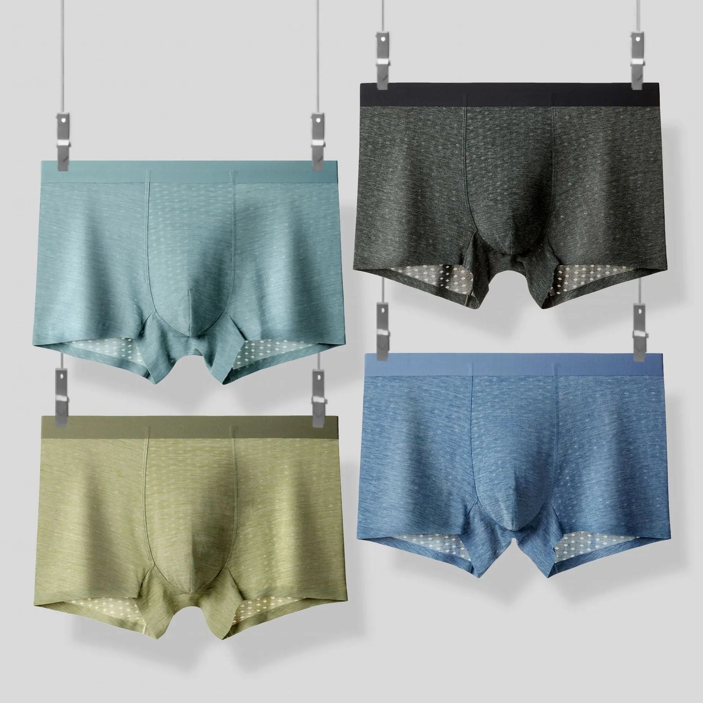 Ultra-thin Breathable Ice Silk Men's Jacquard Shorts