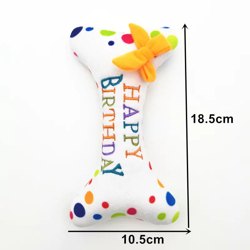 Dog Birthday Cake Plush Toy