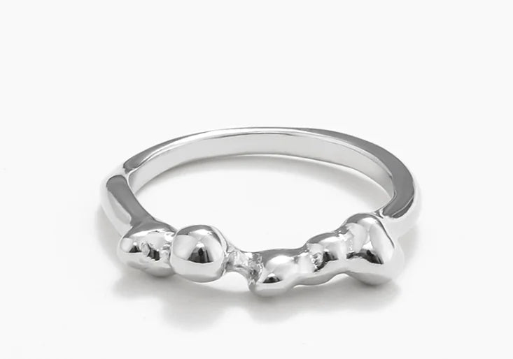 Irregular Metal Unique Ring Design for Women